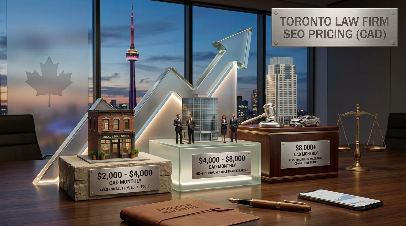 Law Firm SEO Cost in Toronto: 2026 CAD Pricing Guide